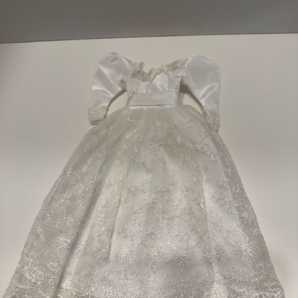 VTG BARBIE Romantic Wedding Fashion Dress 1986 #3102 White Satin & Lace Minty!